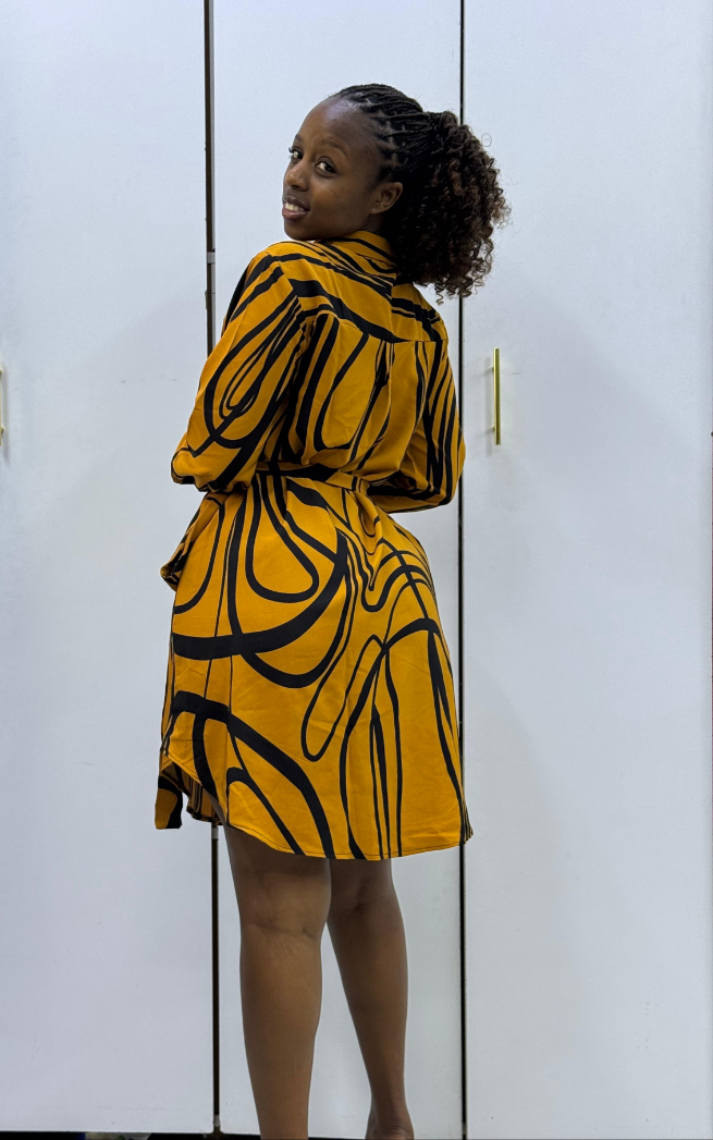 Corporate Baddie - Mini Shirt Dress