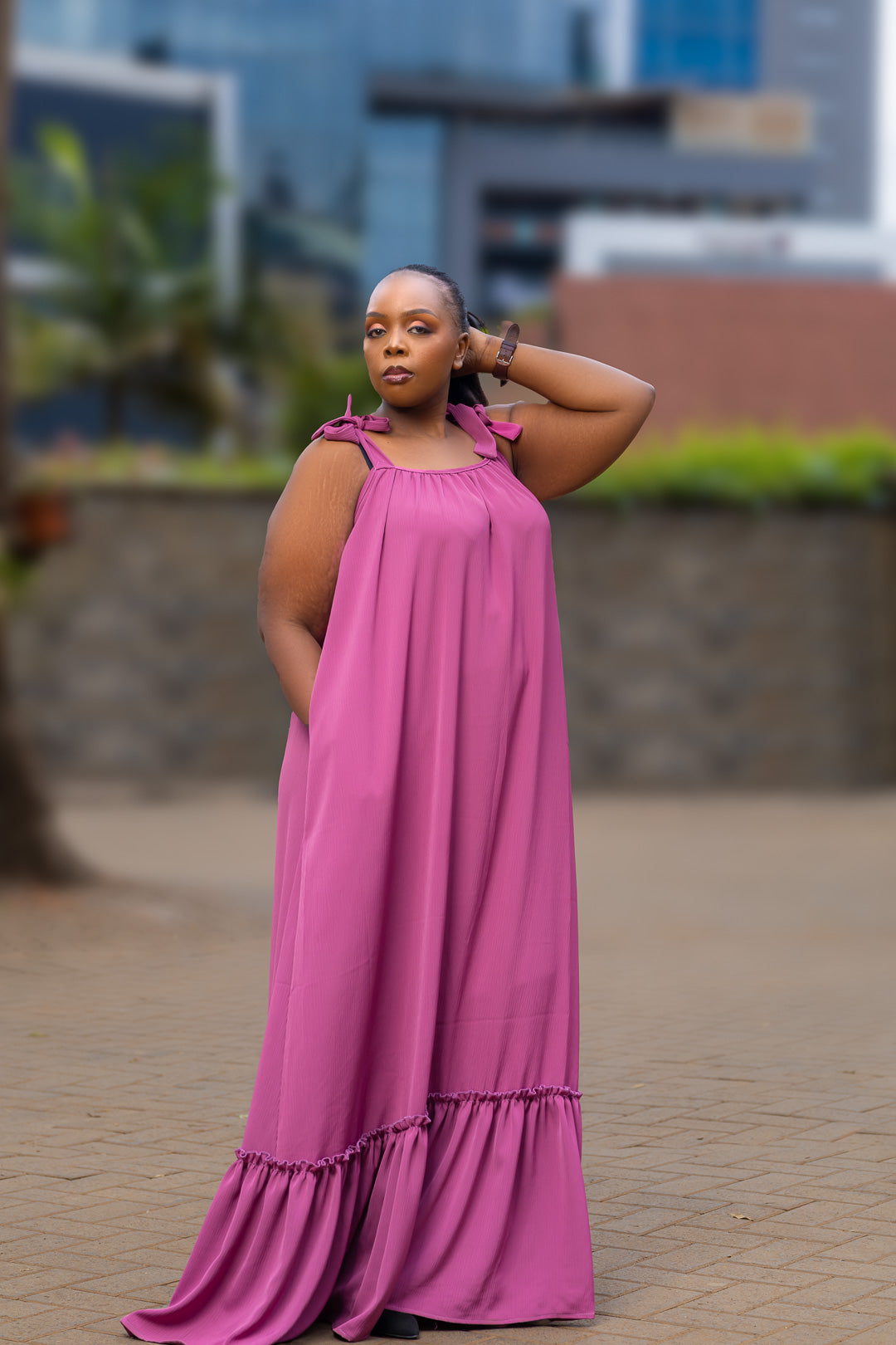 Maribel Maxi dress -Plain