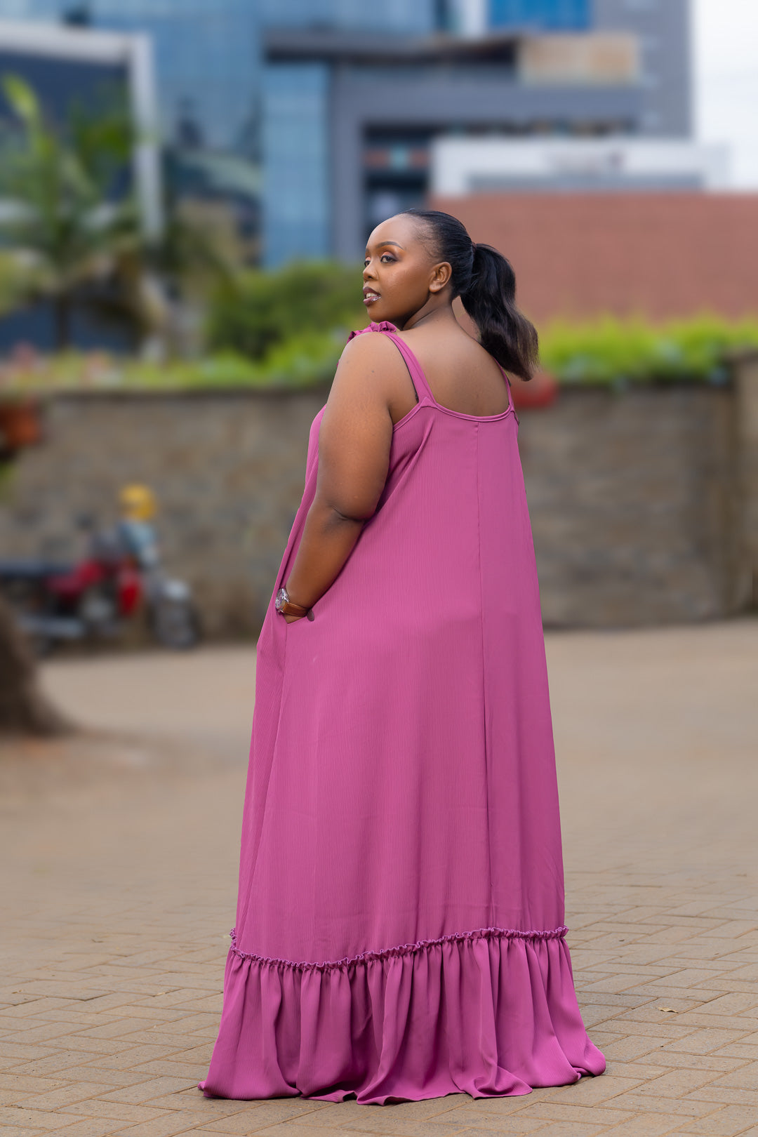 Maribel Maxi dress -Plain