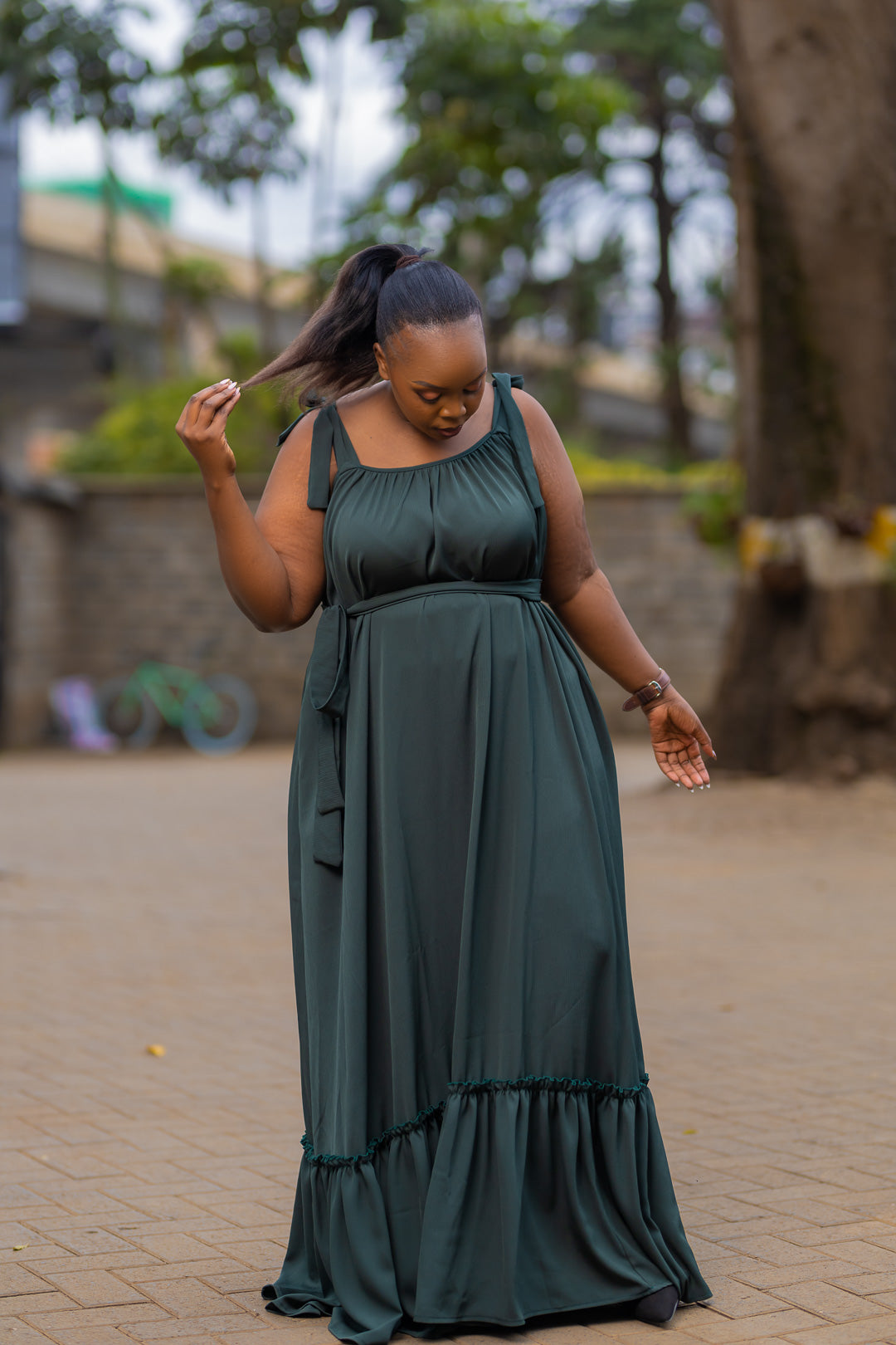 Maribel Maxi dress -Plain