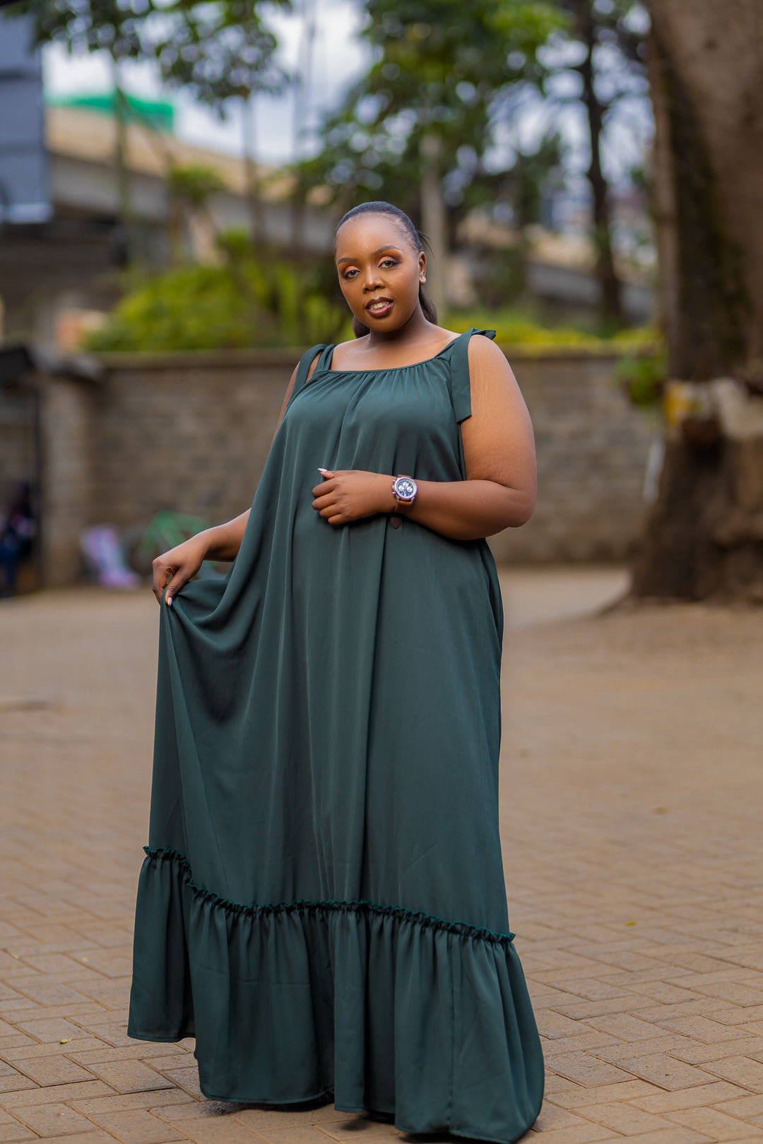 Maribel Maxi dress -Plain