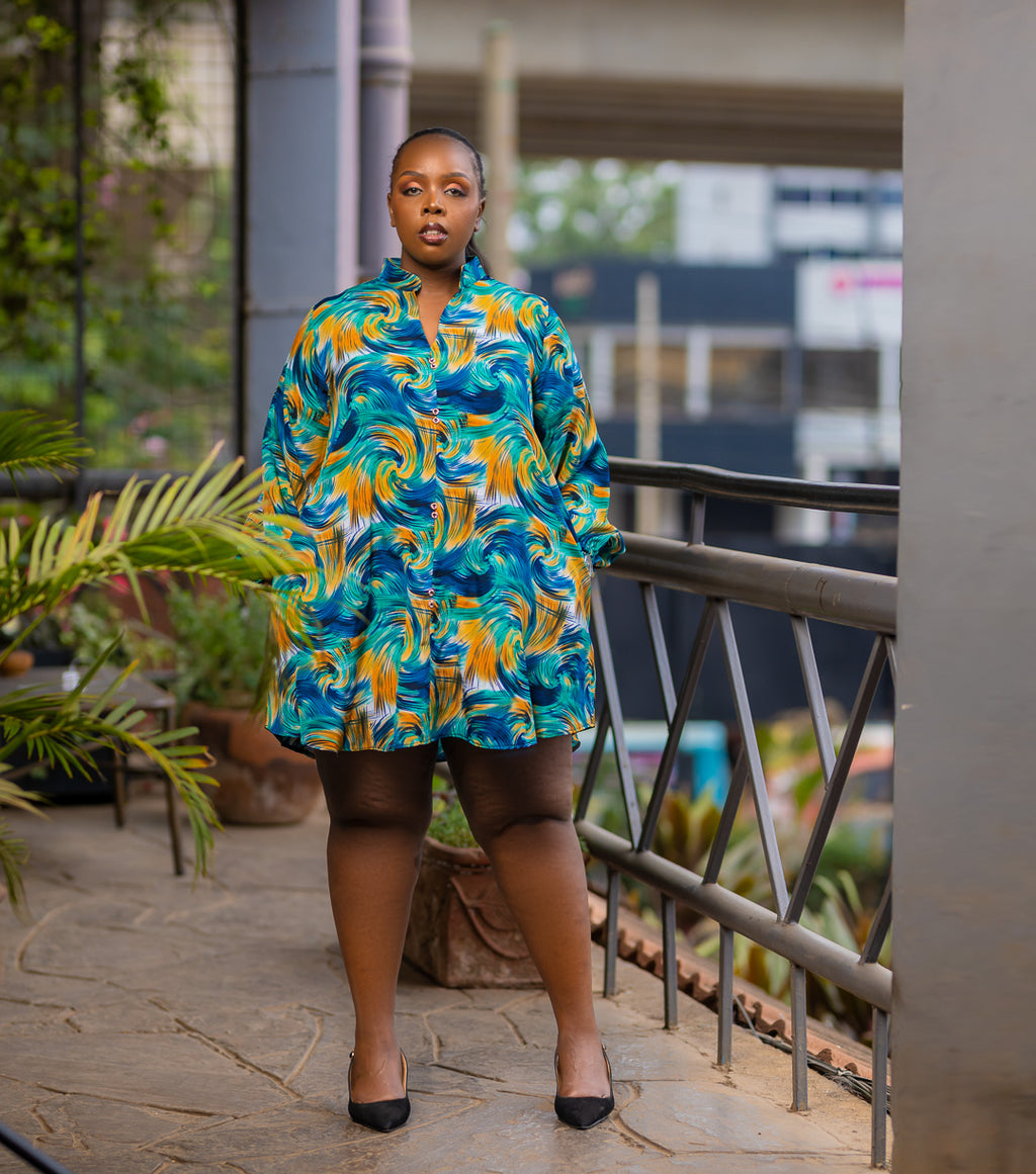 Galaxy- Shirt Dress