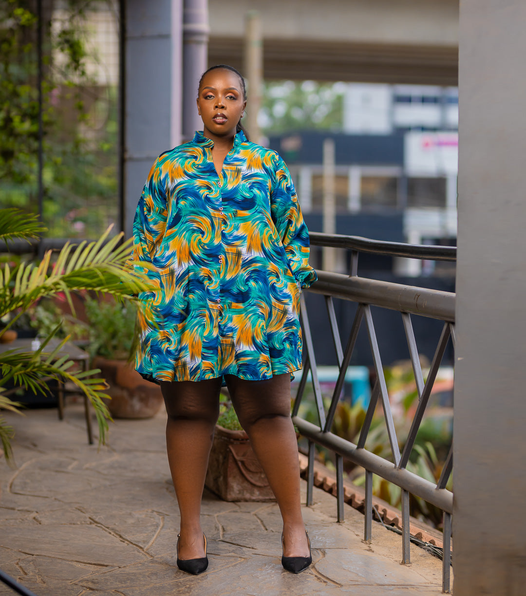 Galaxy- Shirt Dress