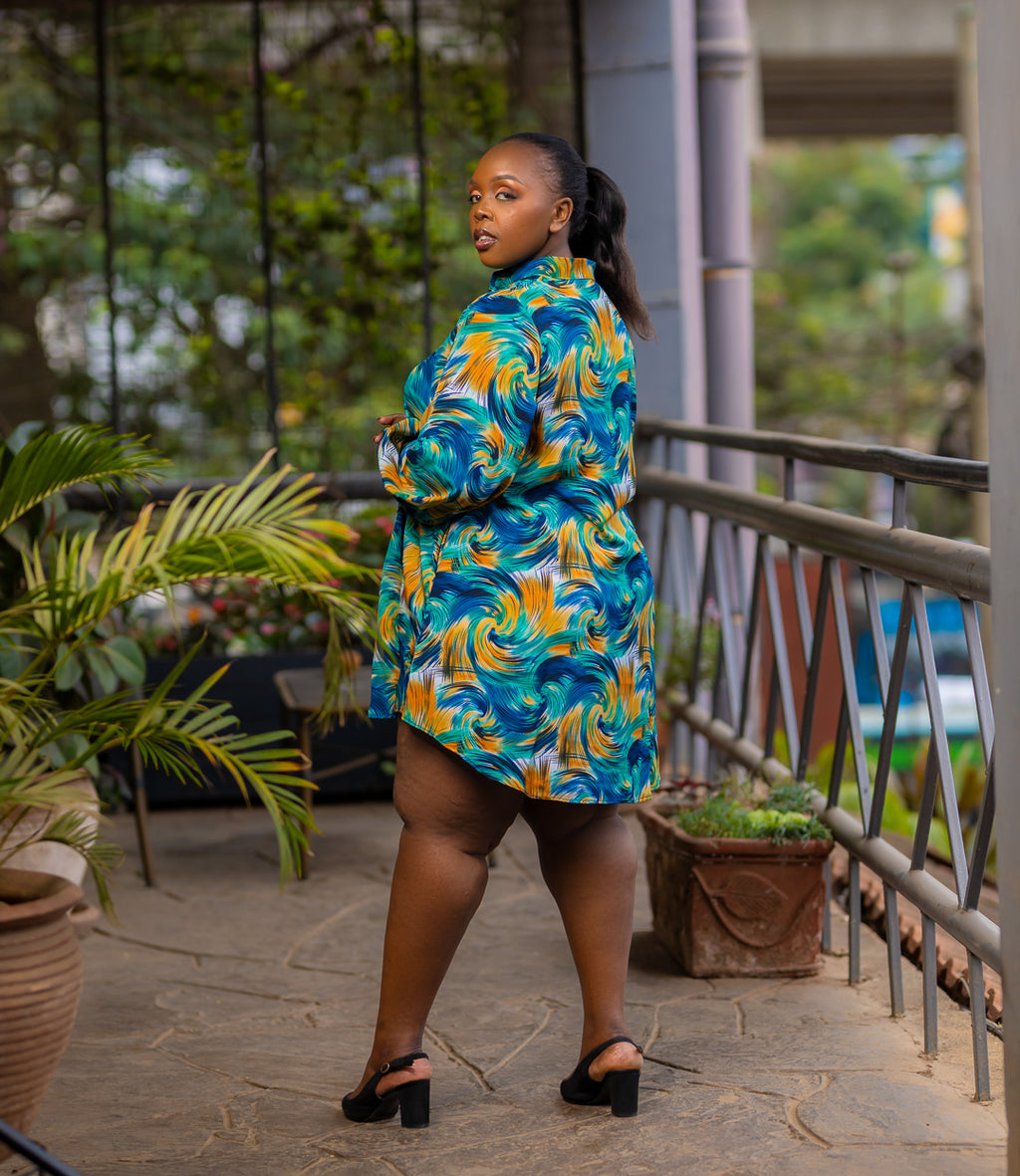 Galaxy- Shirt Dress