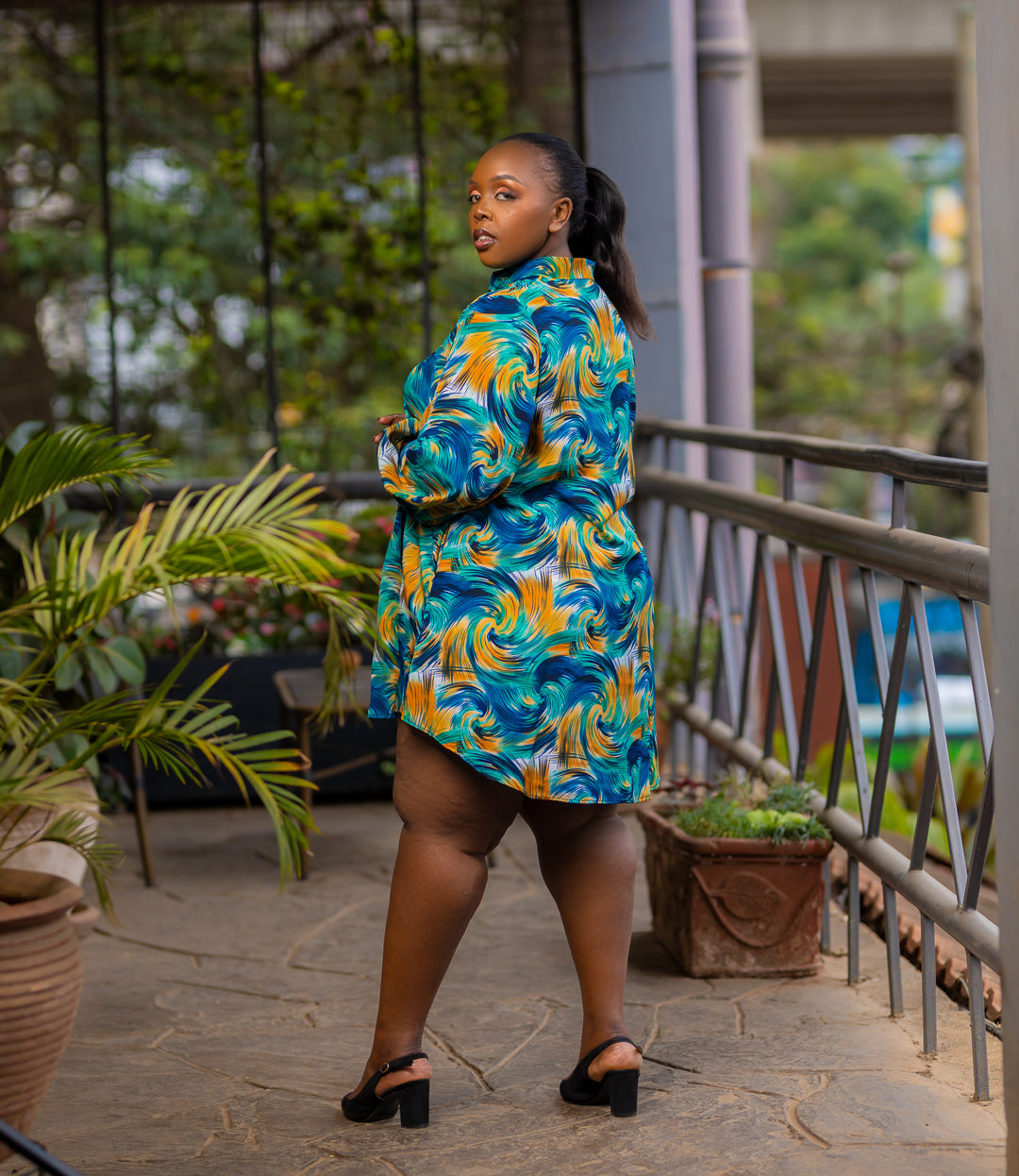 Galaxy- Shirt Dress