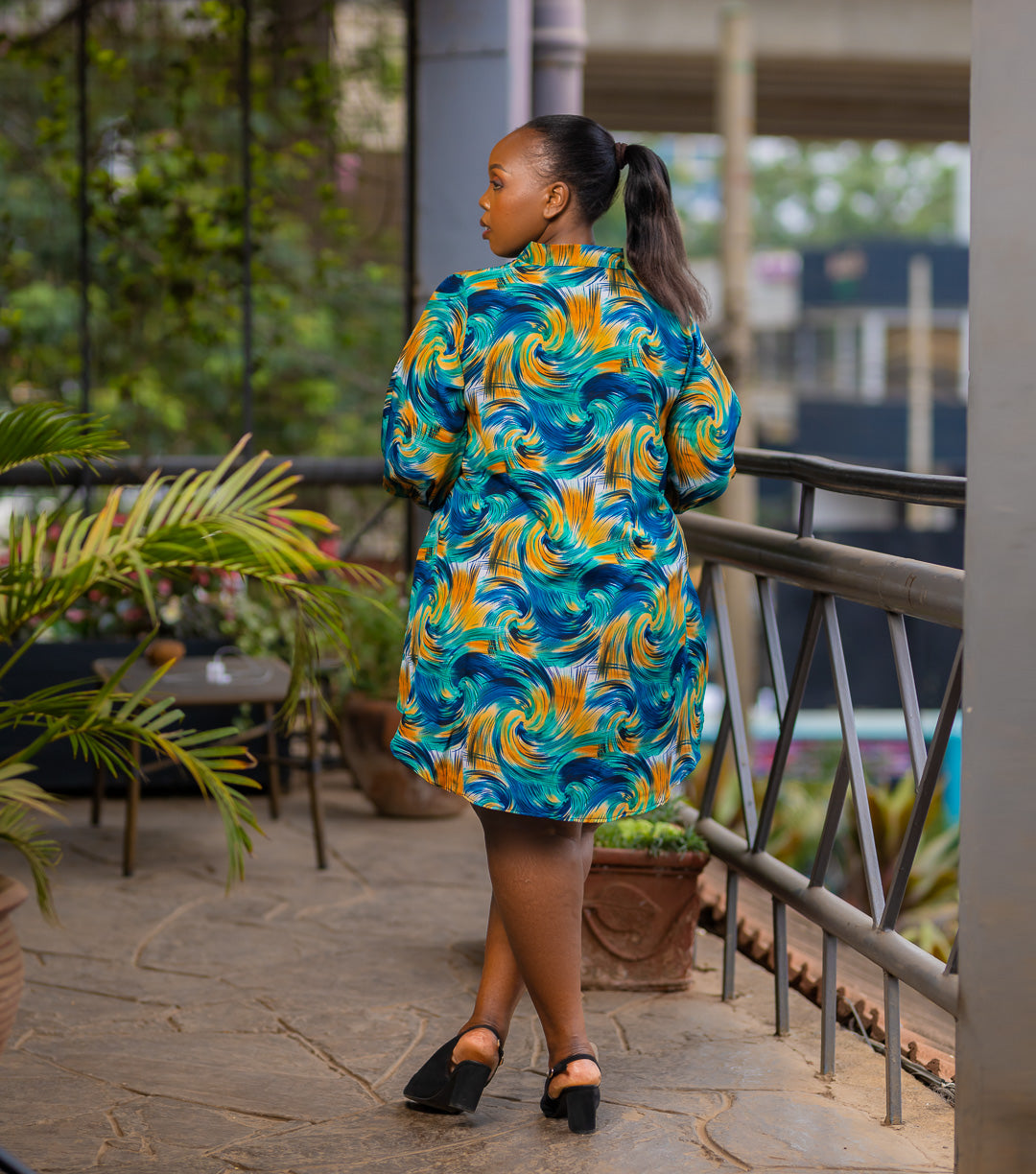 Galaxy- Shirt Dress