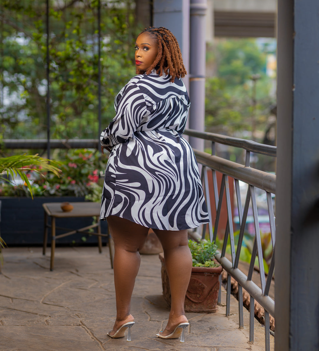 CORPORATE BADDIE- SHIRT DRESS