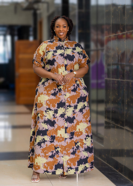 DEBBY MAXI SHIRT -DRESS