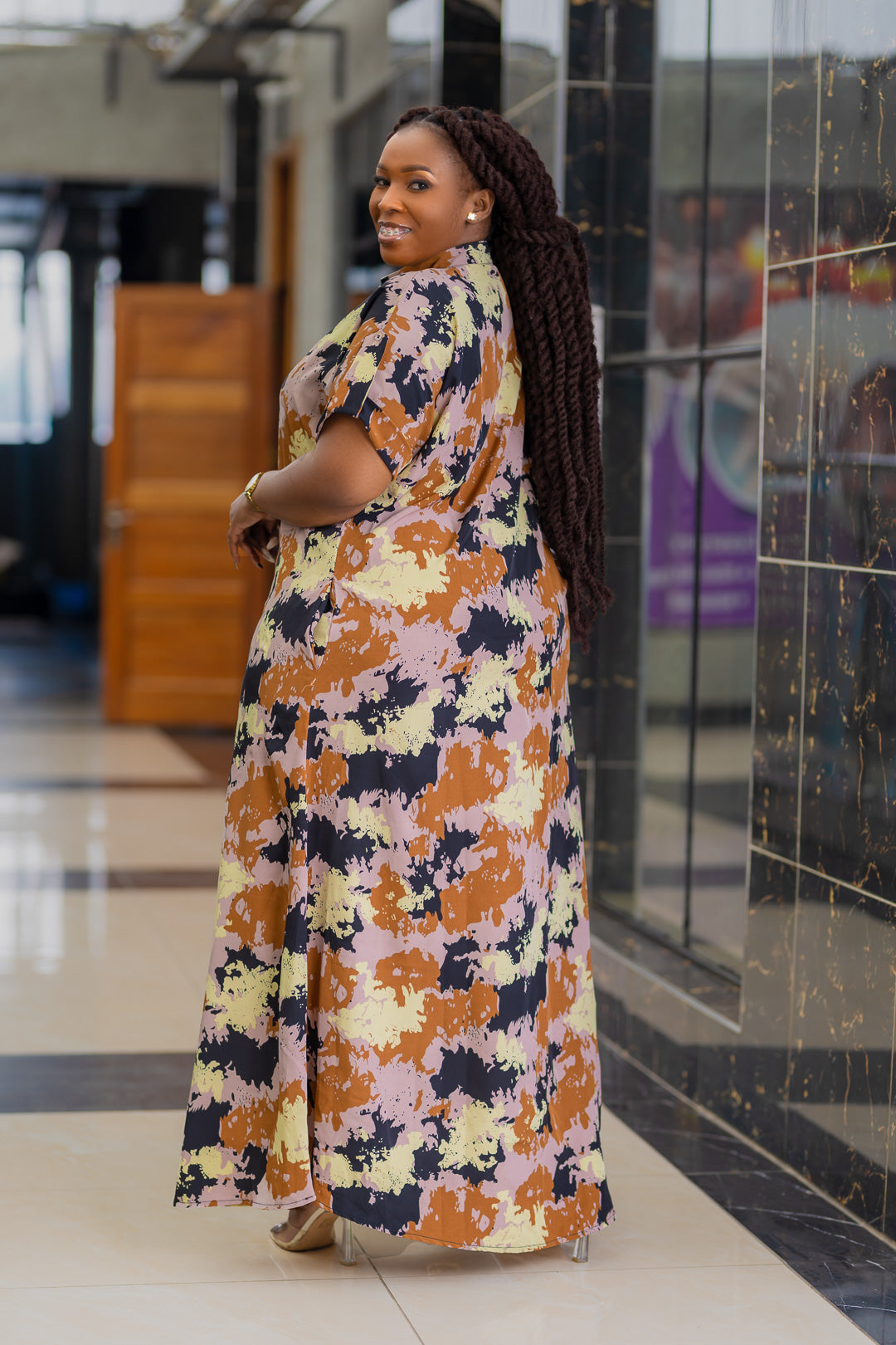 DEBBY MAXI SHIRT -DRESS