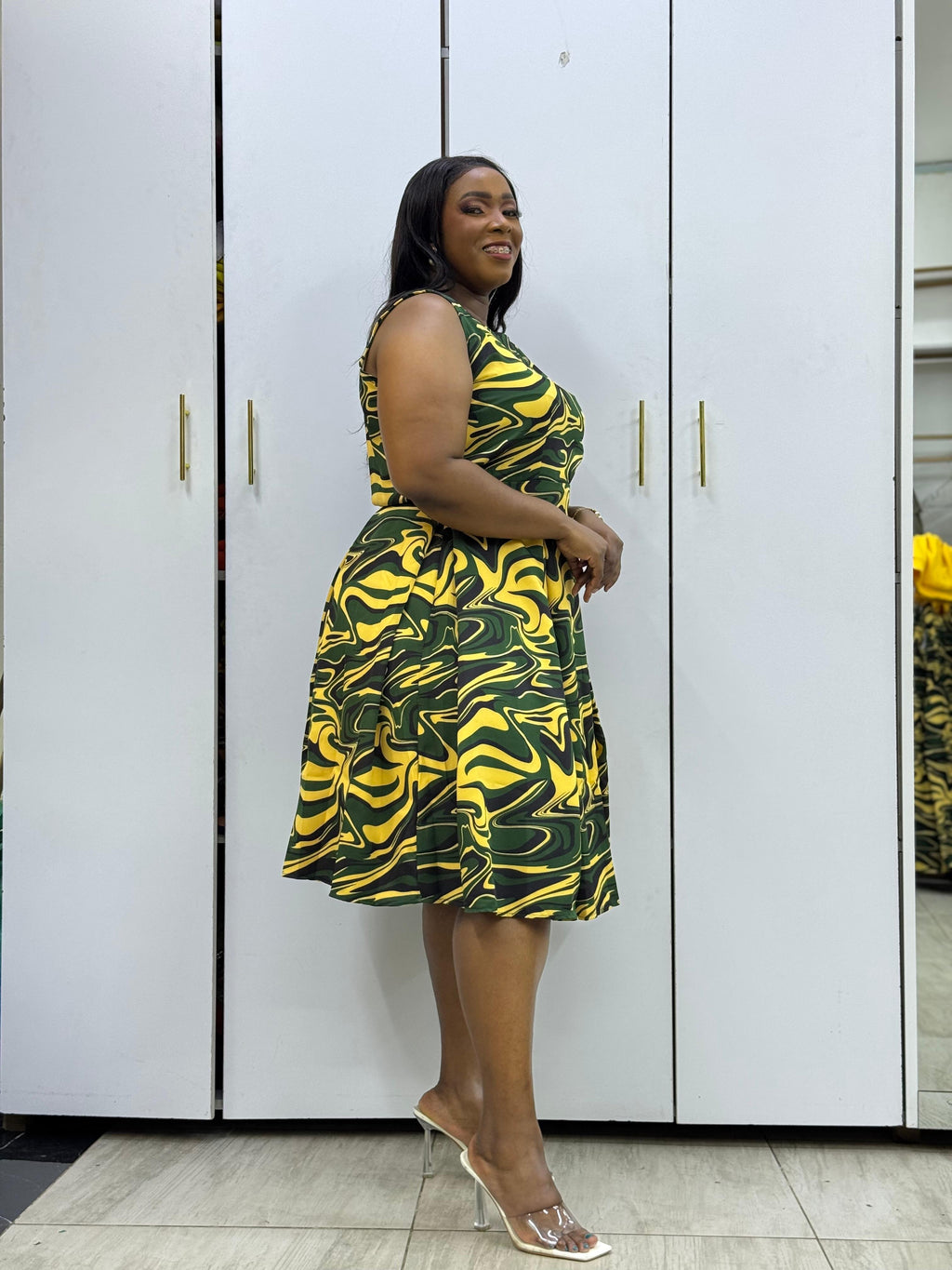 GINA African Print Dress.