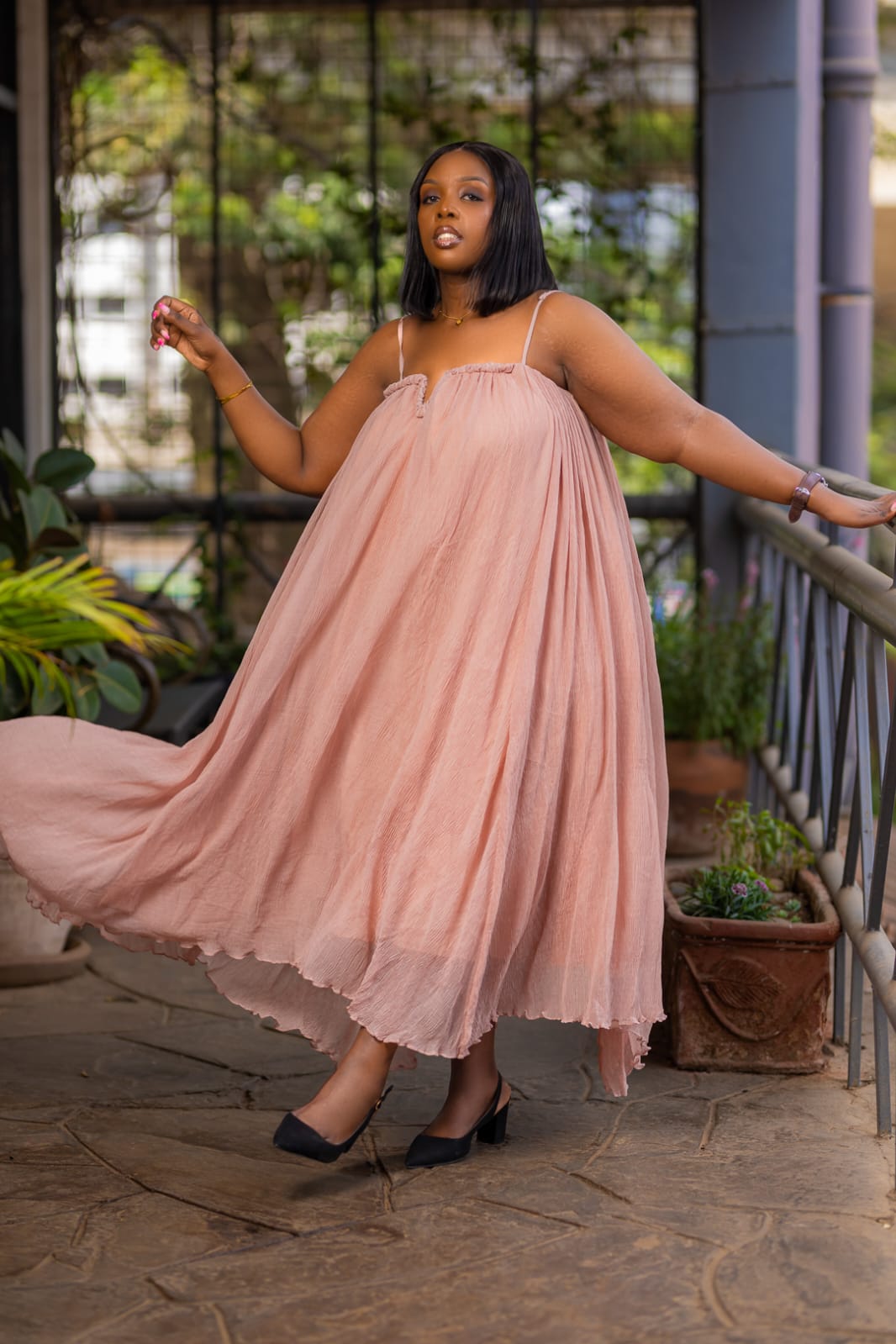 Blush Breeze Maxi Dress