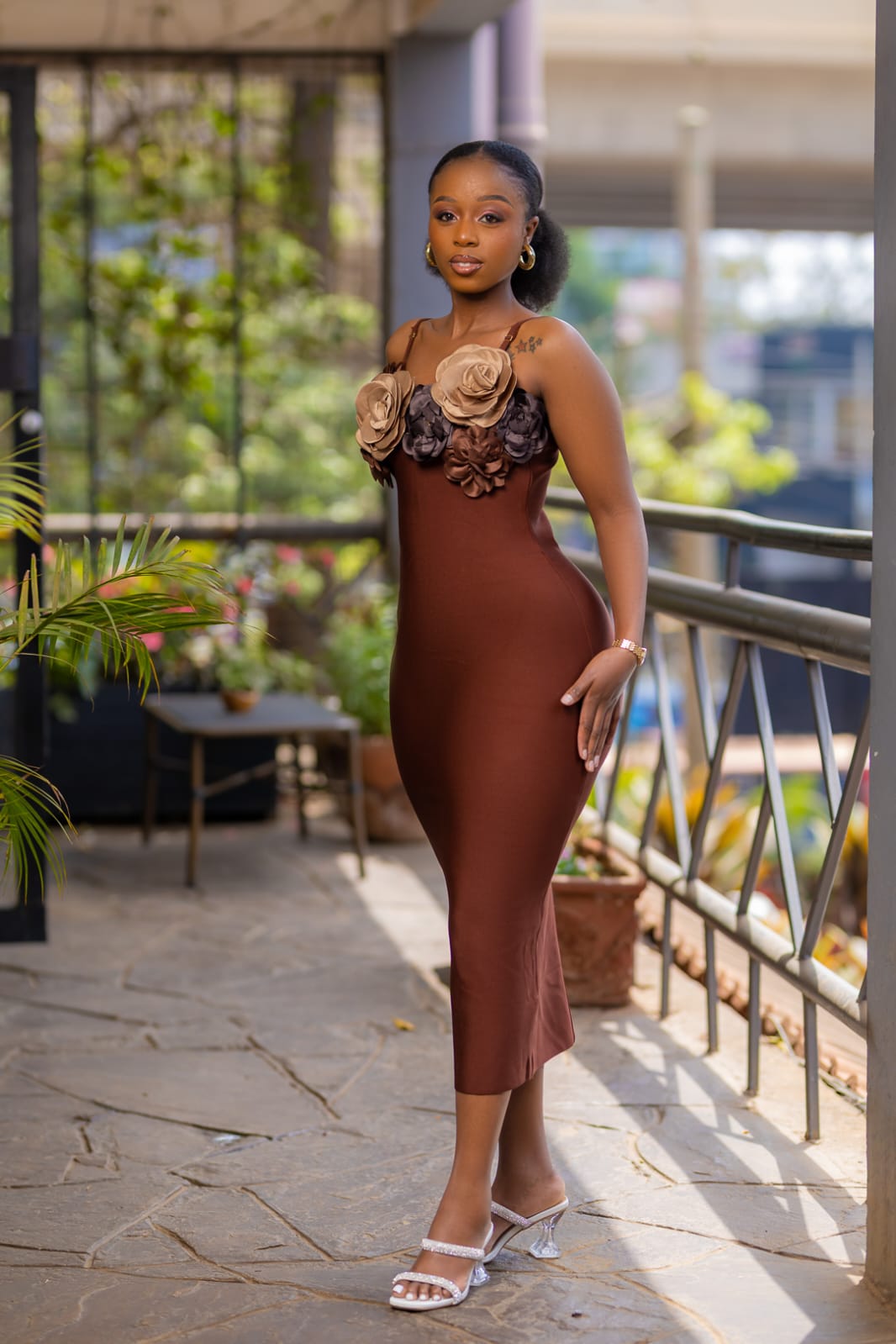 Candy Brown Bandage Dress