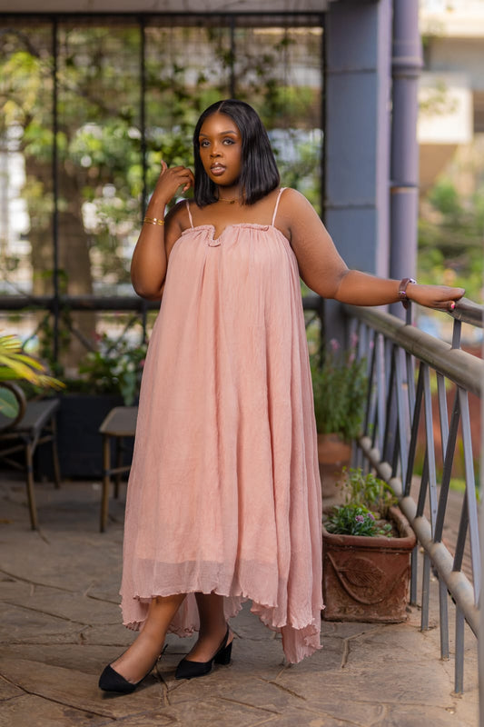 Blush Breeze Maxi Dress